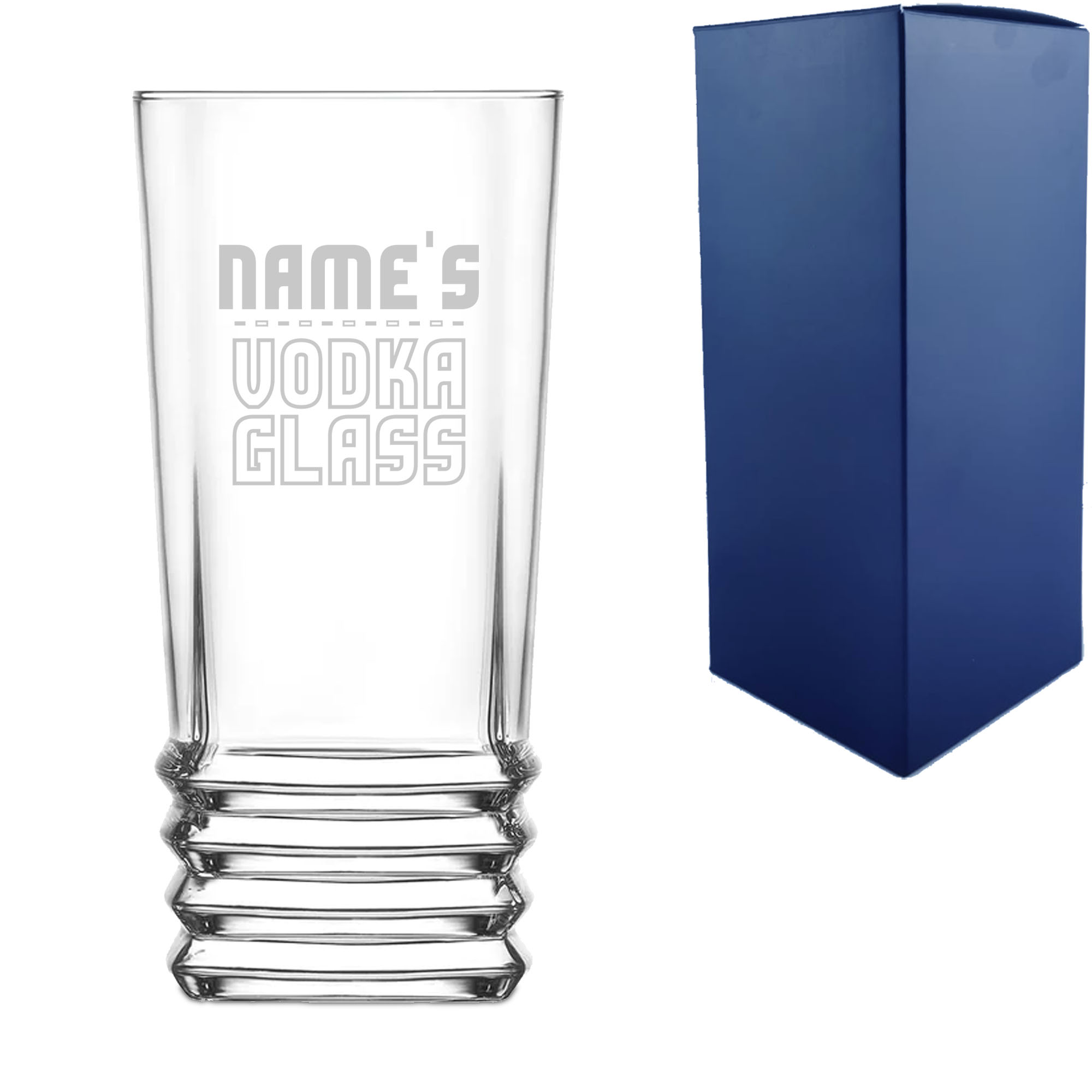 Personalised Engraved Vodka Elegan Hiball with 'Name's Vodka Glass' Design - Image 3