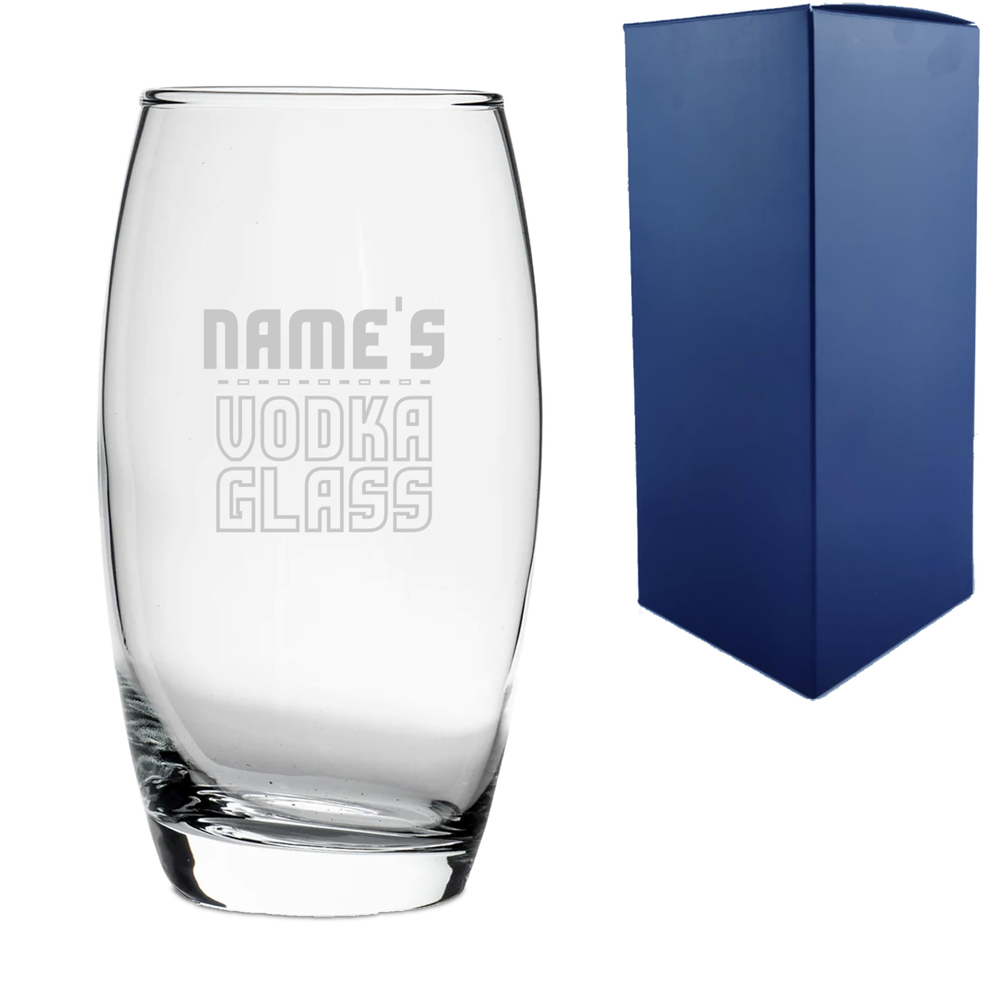 Personalised Engraved Vodka Tondo Hiball with 'Name's Vodka Glass' Design - Image 3