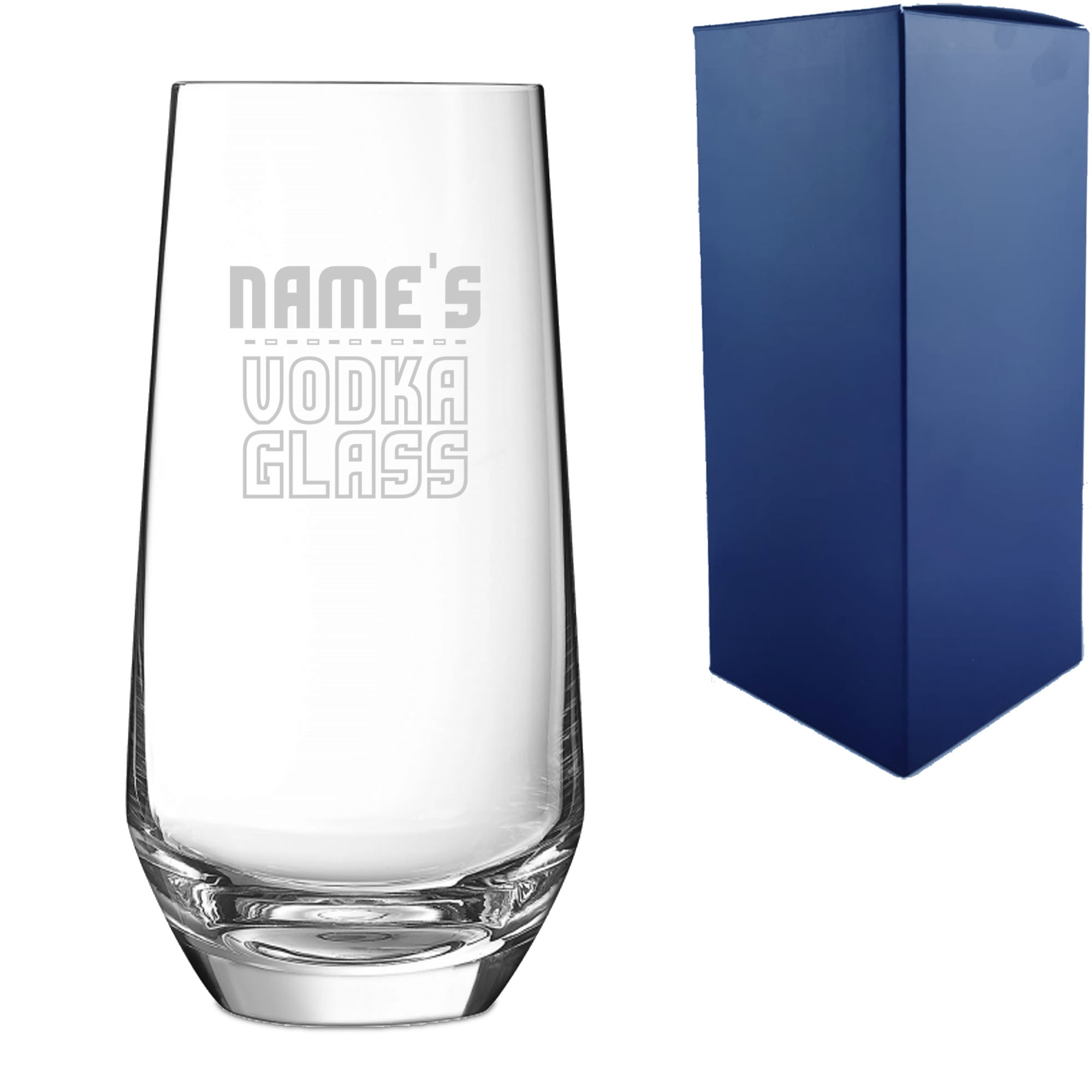Personalised Engraved Vodka Lima Hiball with 'Name's Vodka Glass' Design - Image 3