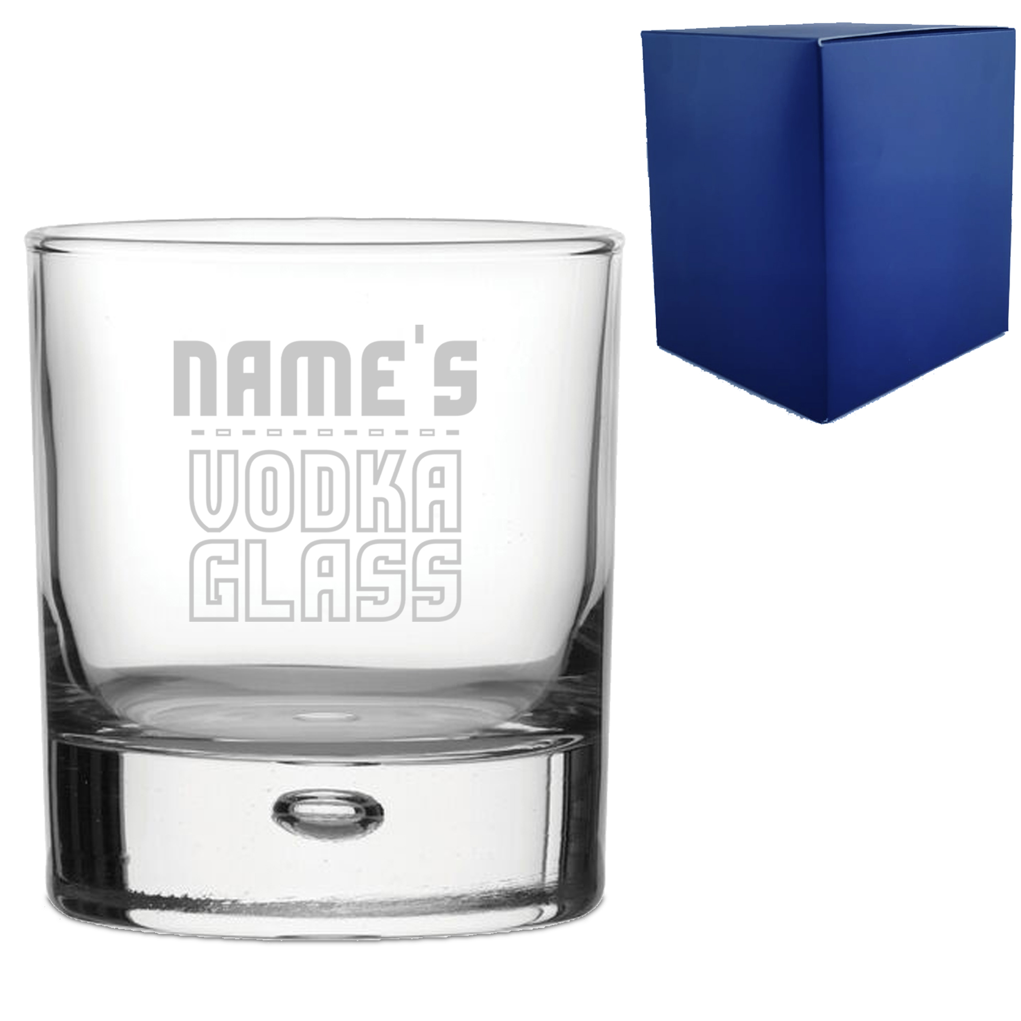 Personalised Engraved Vodka Bubble Tumbler with 'Name's Vodka Glass' Design - Image 3