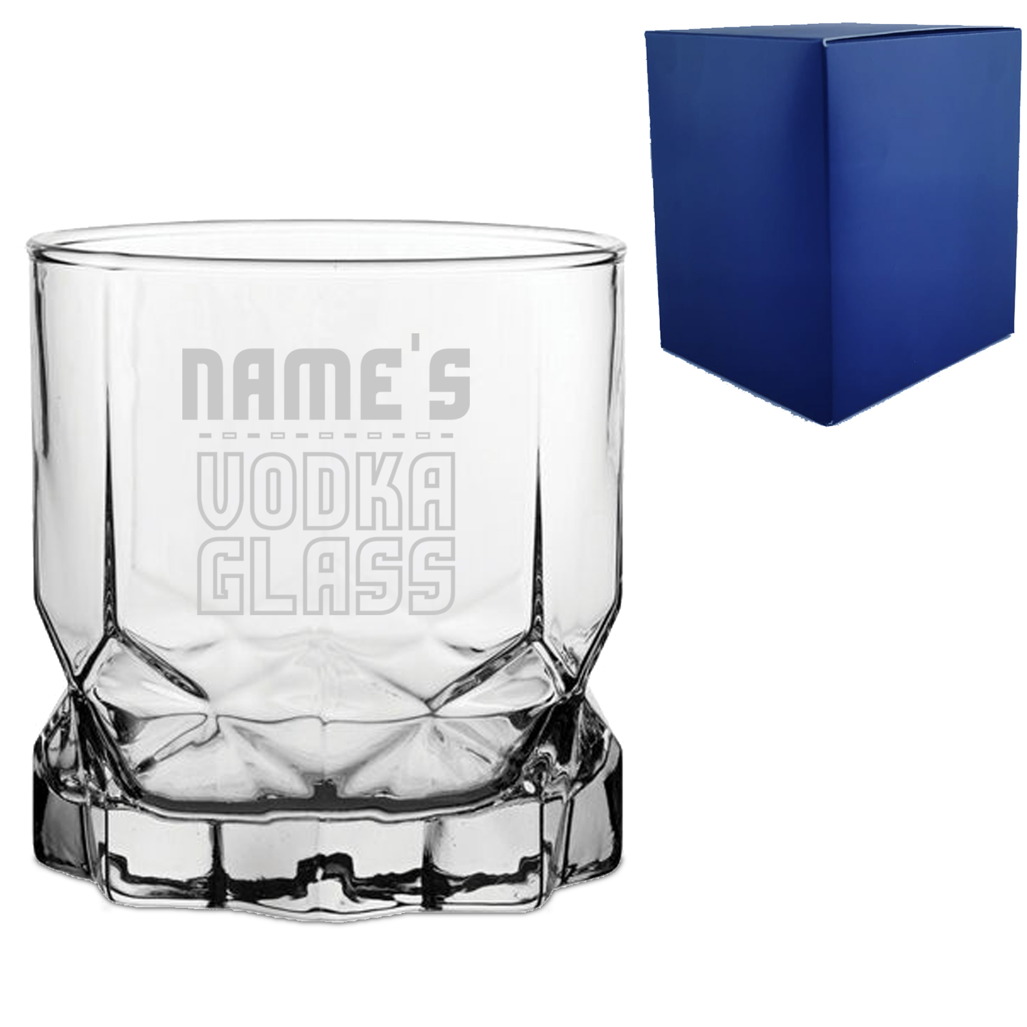 Personalised Engraved Vodka Future Tumbler with 'Name's Vodka Glass' Design - Image 3