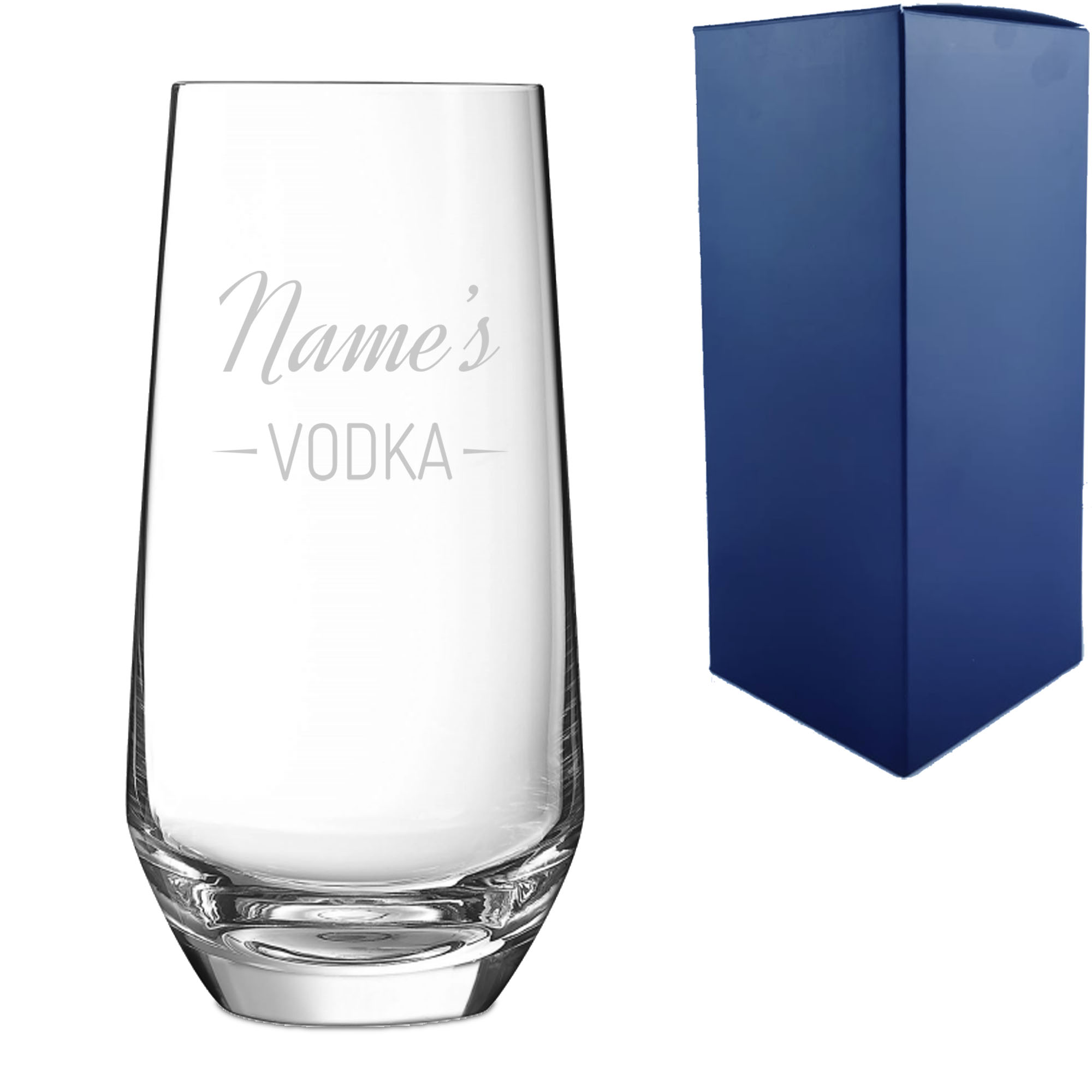 Personalised Engraved Novelty Vodka Lima Hiball with 'Name's Vodka' Design - Image 3