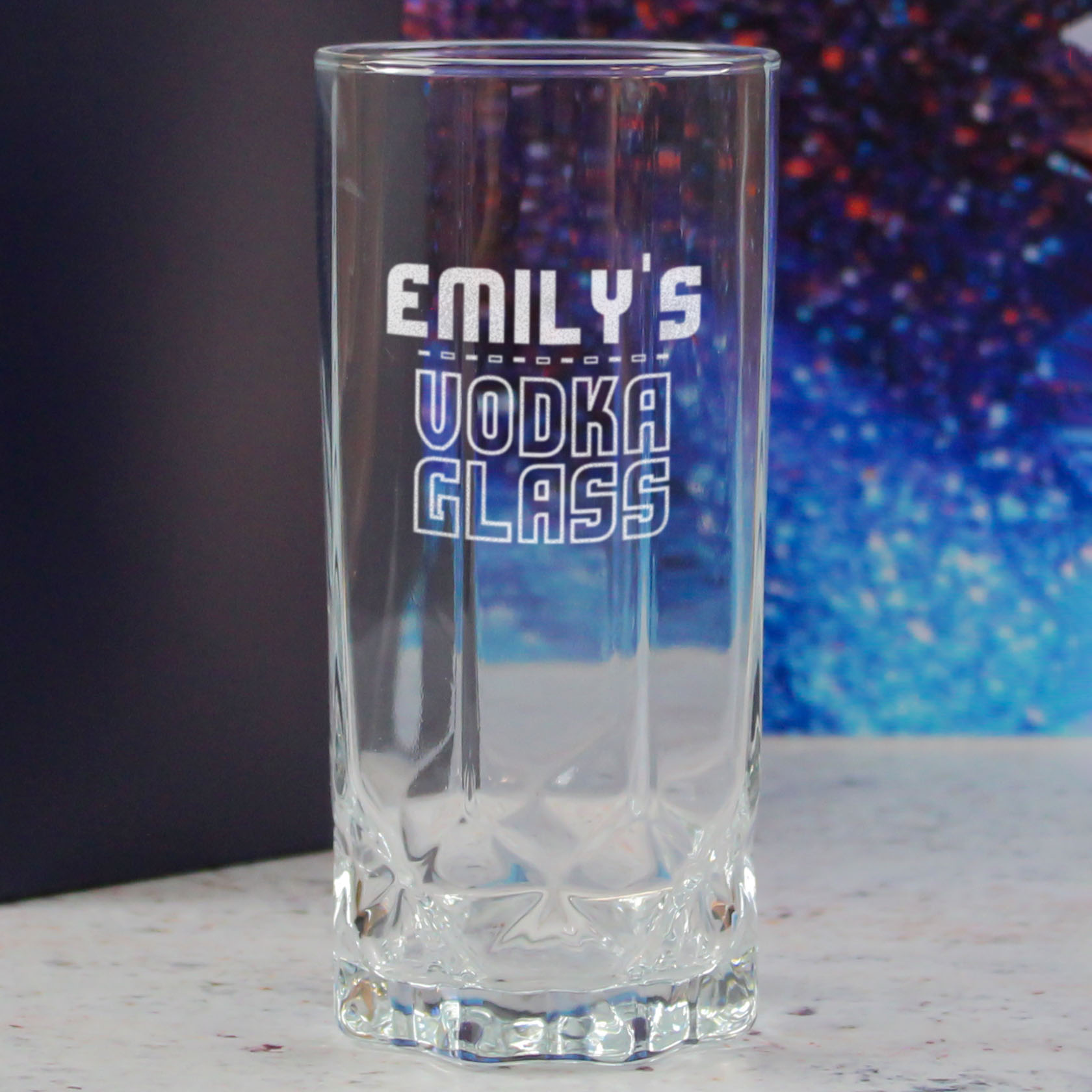 Personalised Engraved Vodka Future Hiball with 'Name's Vodka Glass' Design - Image 4