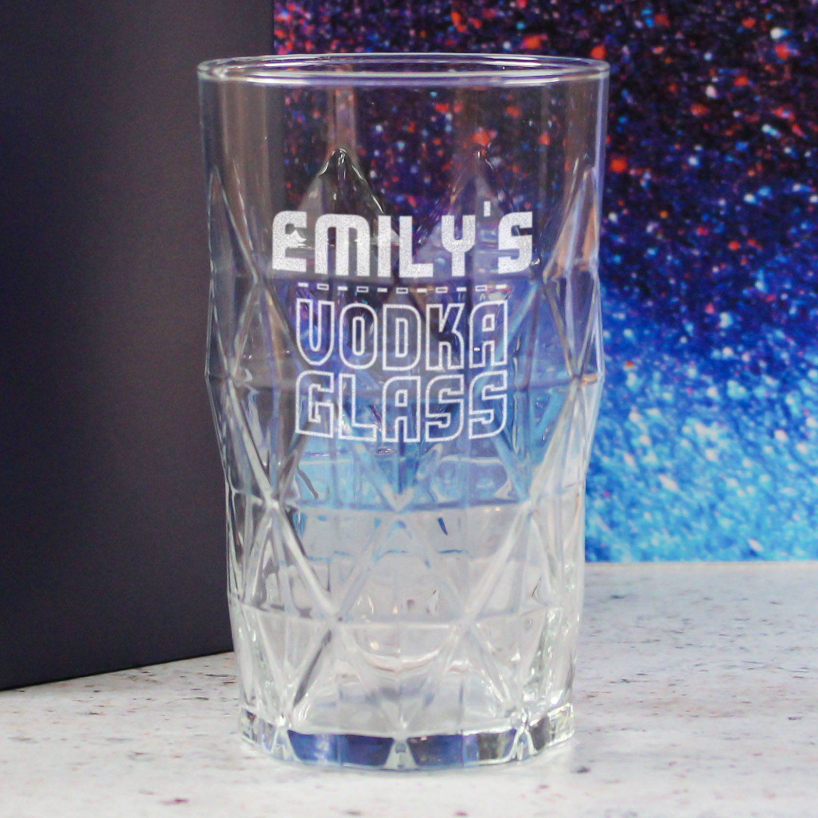 Personalised Engraved Vodka Keops Hiball with 'Name's Vodka Glass' Design - Image 4