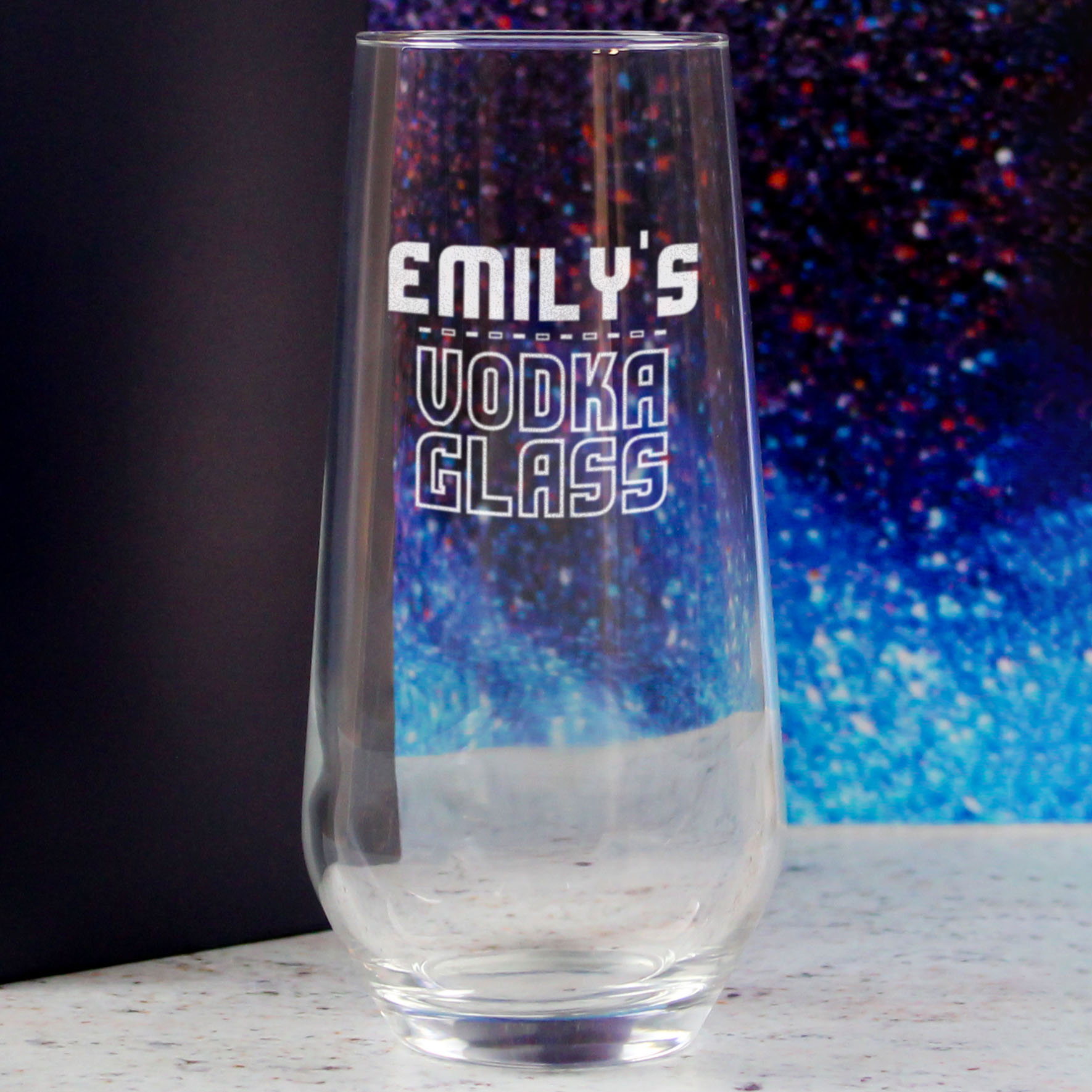 Personalised Engraved Vodka Lima Hiball with 'Name's Vodka Glass' Design - Image 4