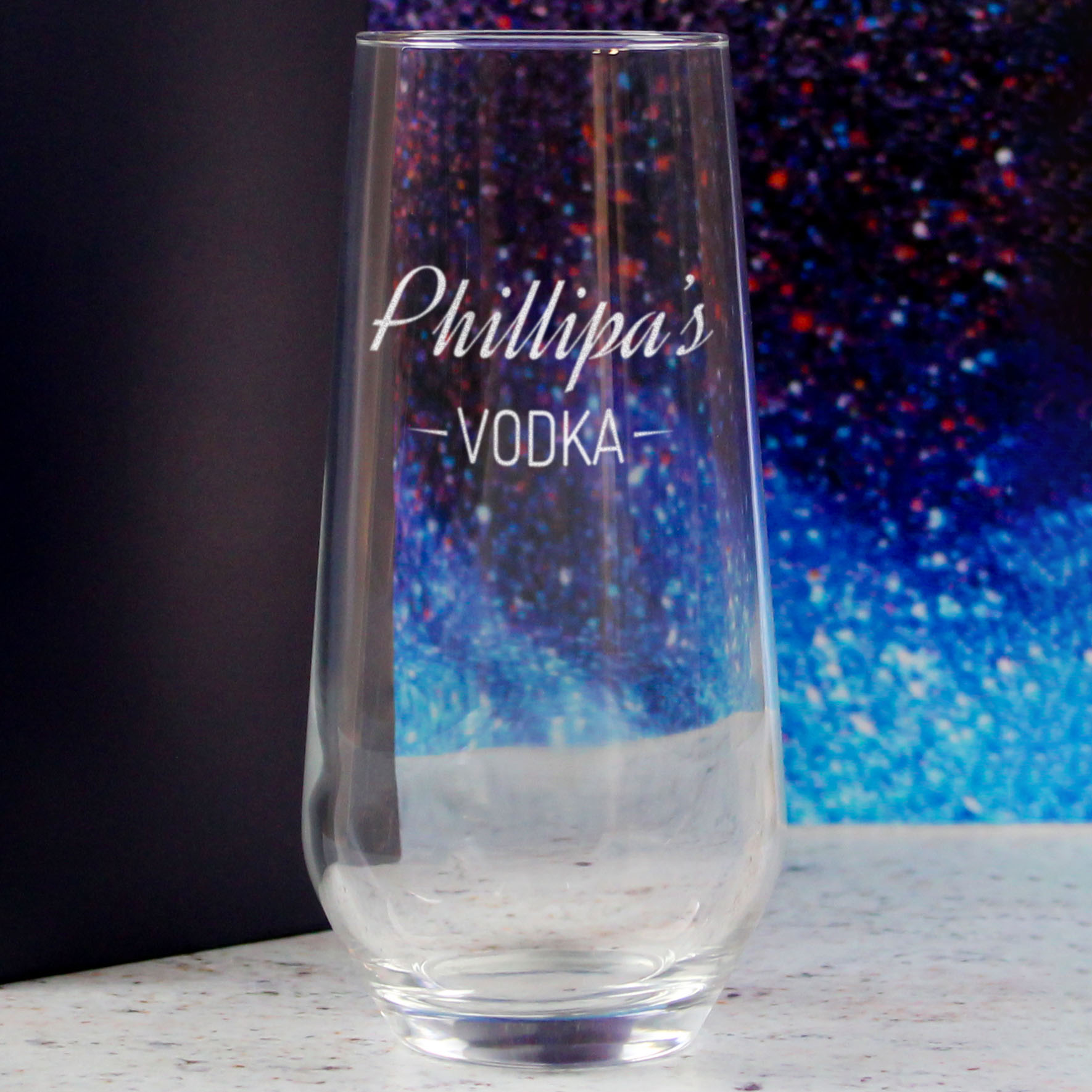 Personalised Engraved Novelty Vodka Lima Hiball with 'Name's Vodka' Design - Image 4