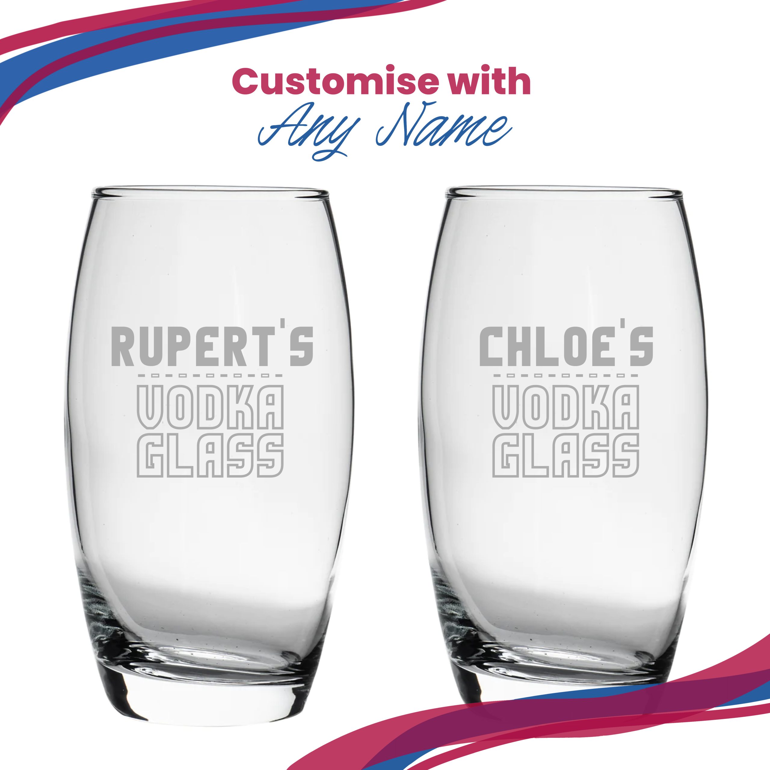 Personalised Engraved Vodka Tondo Hiball with 'Name's Vodka Glass' Design - Image 5