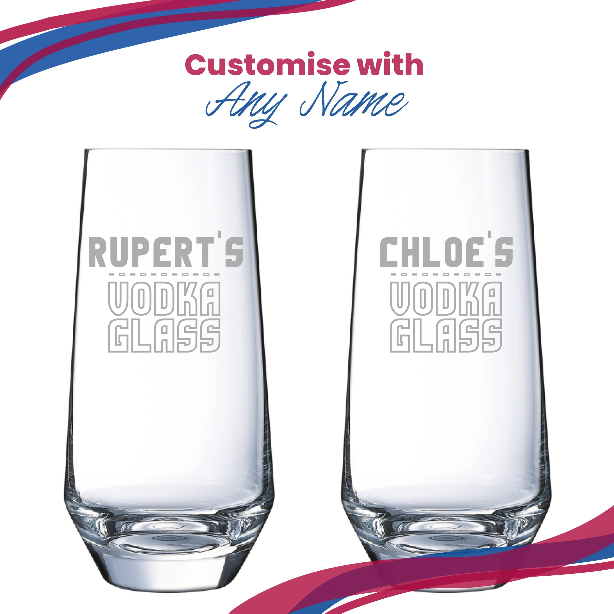 Personalised Engraved Vodka Lima Hiball with 'Name's Vodka Glass' Design - Image 5