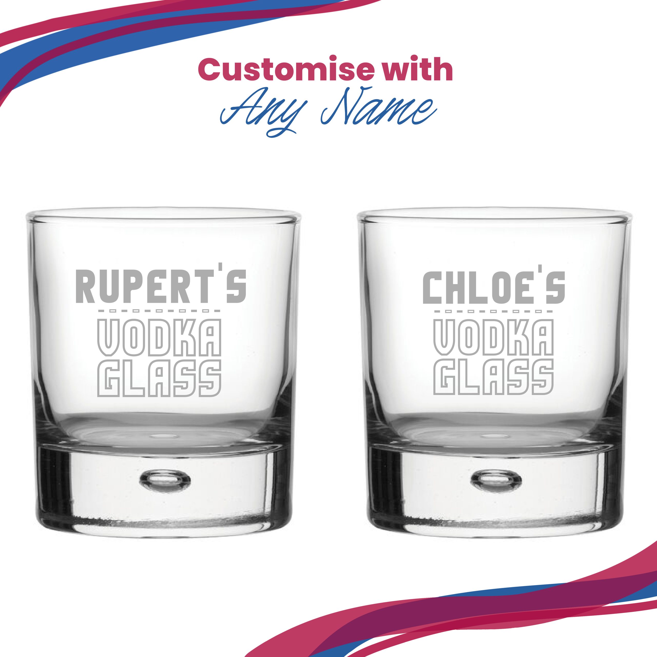 Personalised Engraved Vodka Bubble Tumbler with 'Name's Vodka Glass' Design - Image 5