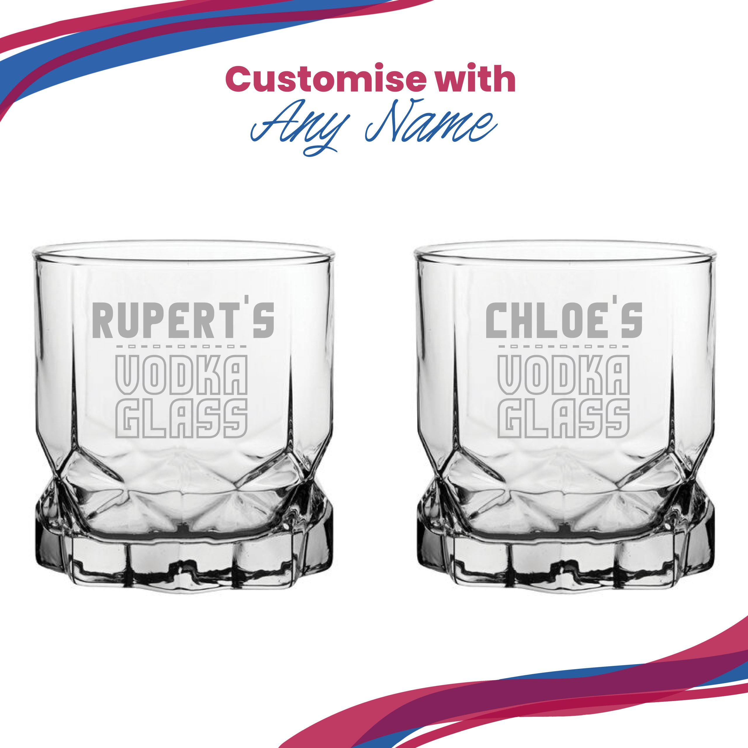 Personalised Engraved Vodka Future Tumbler with 'Name's Vodka Glass' Design - Image 5
