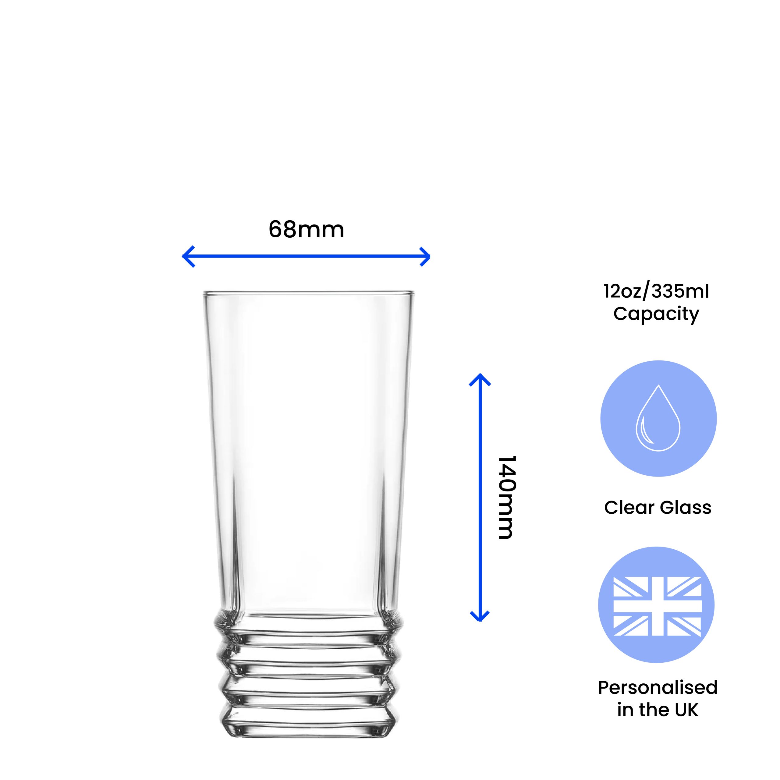 Personalised Engraved Vodka Elegan Hiball with 'Name's Vodka Glass' Design - Image 6