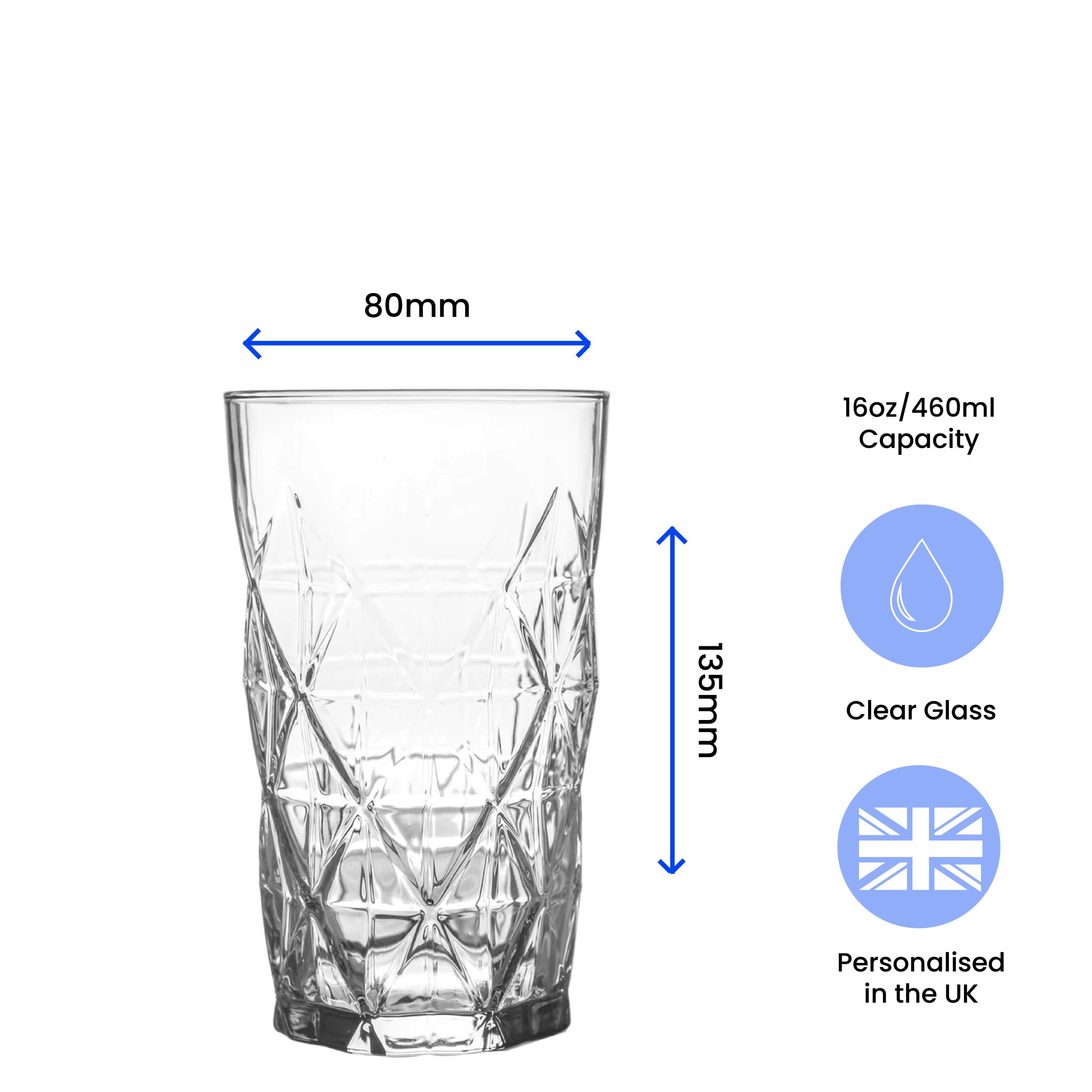 Personalised Engraved Vodka Keops Hiball with 'Name's Vodka Glass' Design - Image 6