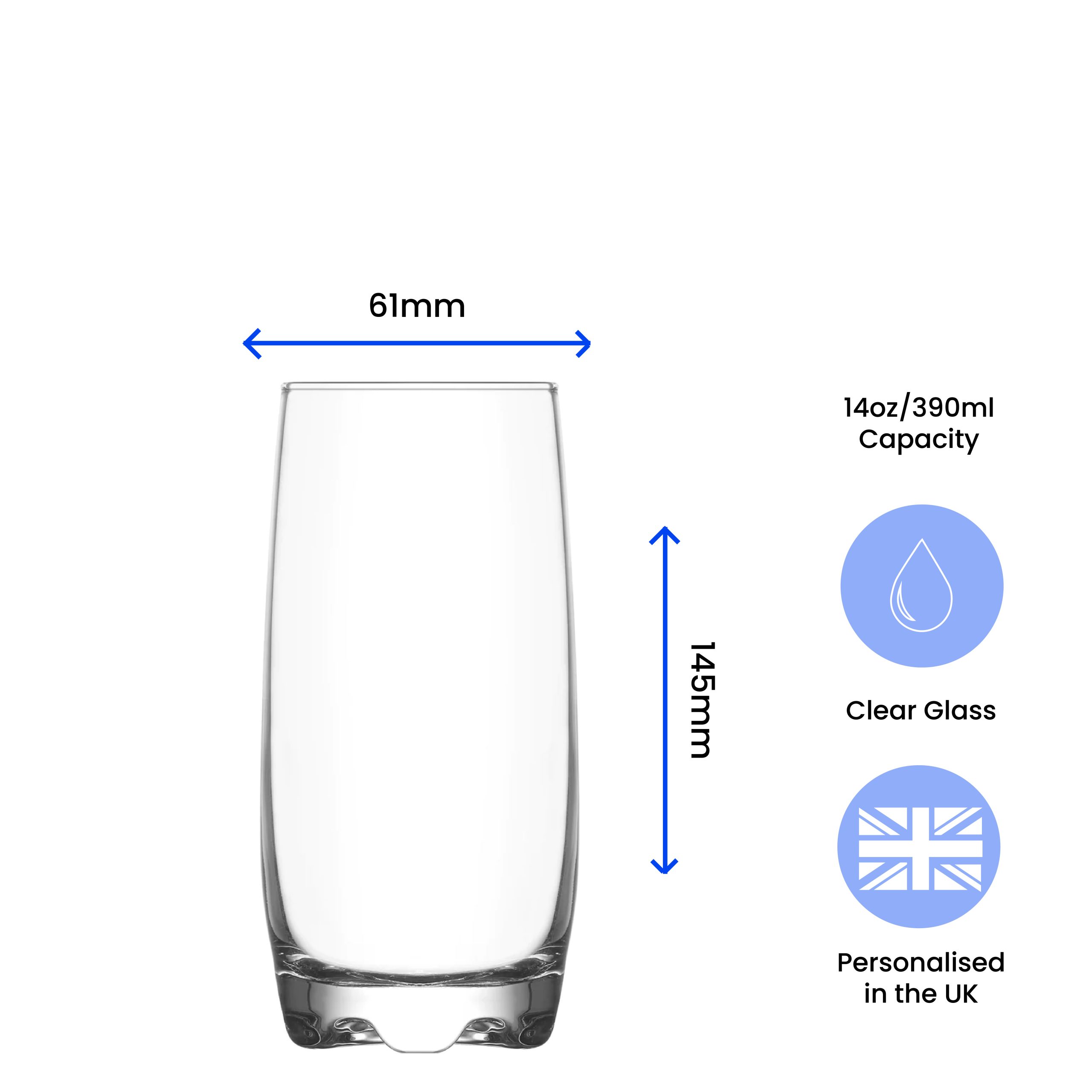 Personalised Engraved Vodka Adora Hiball with 'Name's Vodka Glass' Design - Image 6