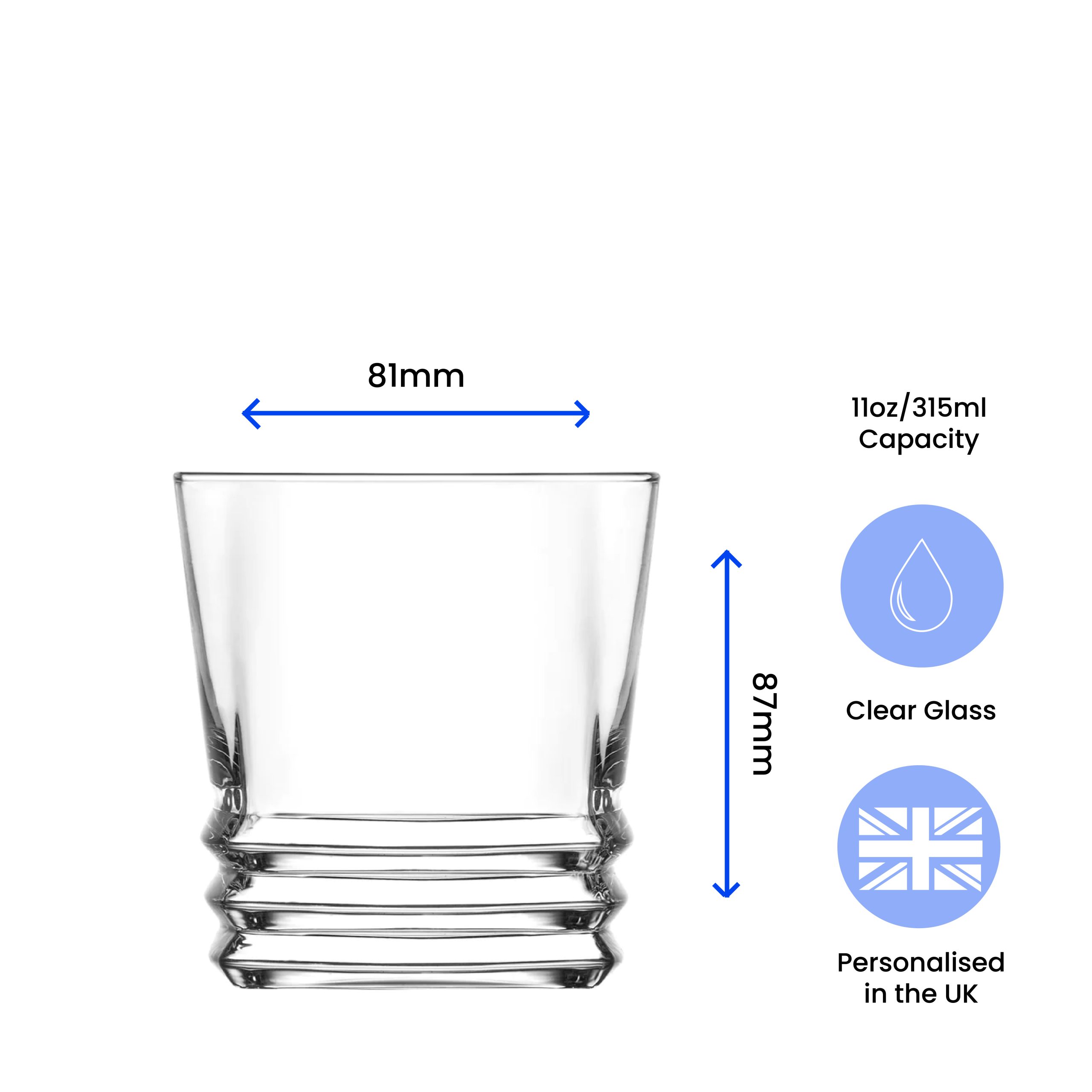 Personalised Engraved Vodka Elegan Tumbler with 'Name's Vodka Glass' Design - Image 6