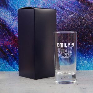 Personalised Engraved Vodka Bubble Hiball with 'Name's Vodka Glass' Design