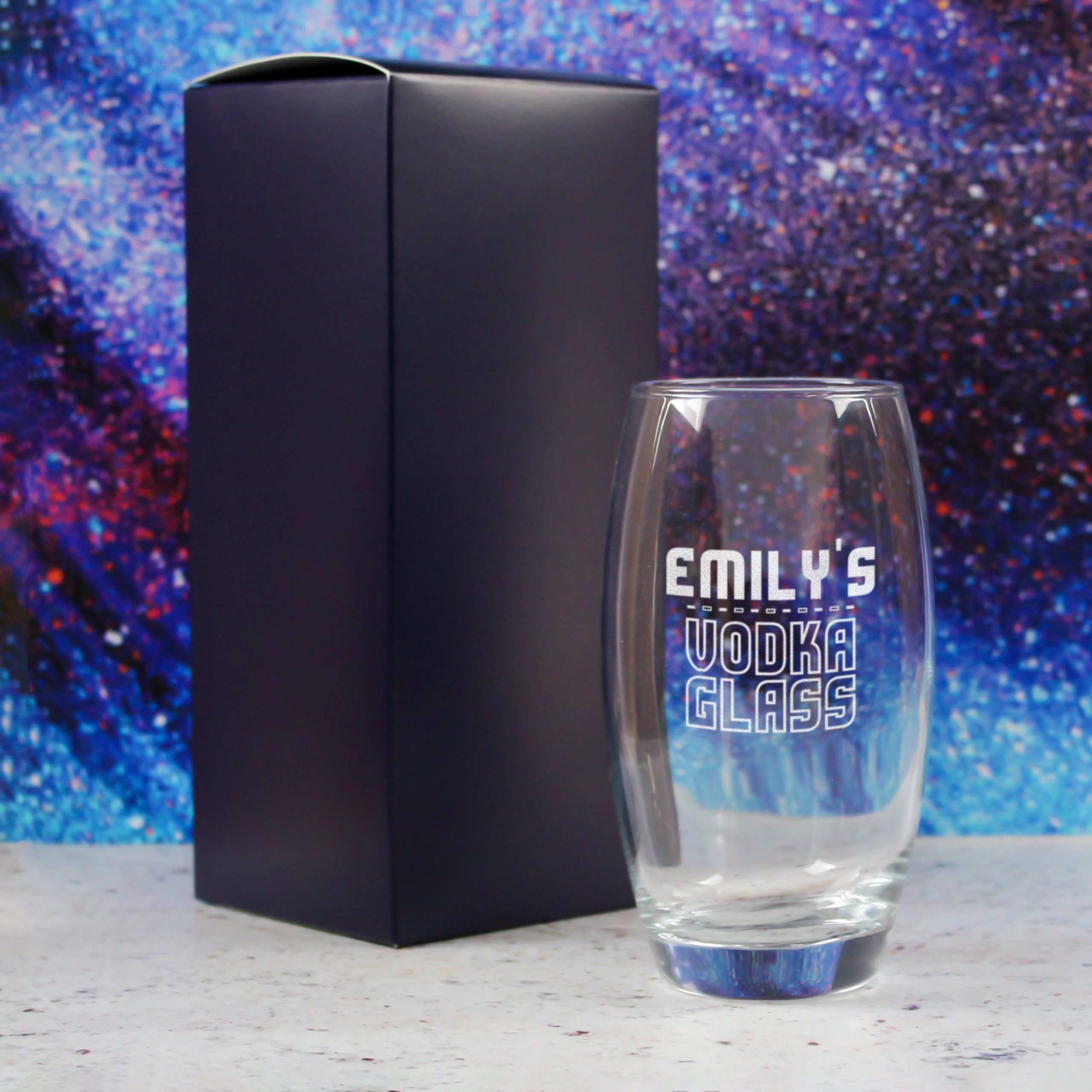 Personalised Engraved Vodka Tondo Hiball with 'Name's Vodka Glass' Design