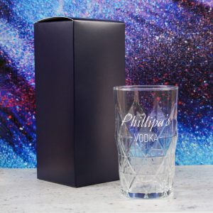 Personalised Engraved Novelty Vodka Keops Hiball with 'Name's Vodka' Design