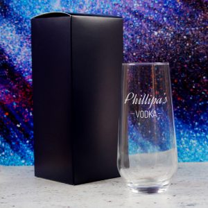 Personalised Engraved Novelty Vodka Lima Hiball with 'Name's Vodka' Design