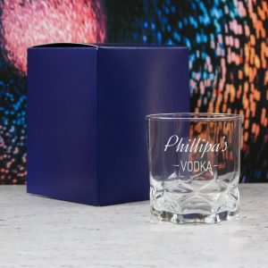 Personalised Engraved Novelty Vodka Future Tumbler with 'Name's Vodka' Design