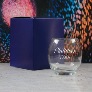 Personalised Engraved Novelty Vodka Tondo Tumbler with 'Name's Vodka' Design