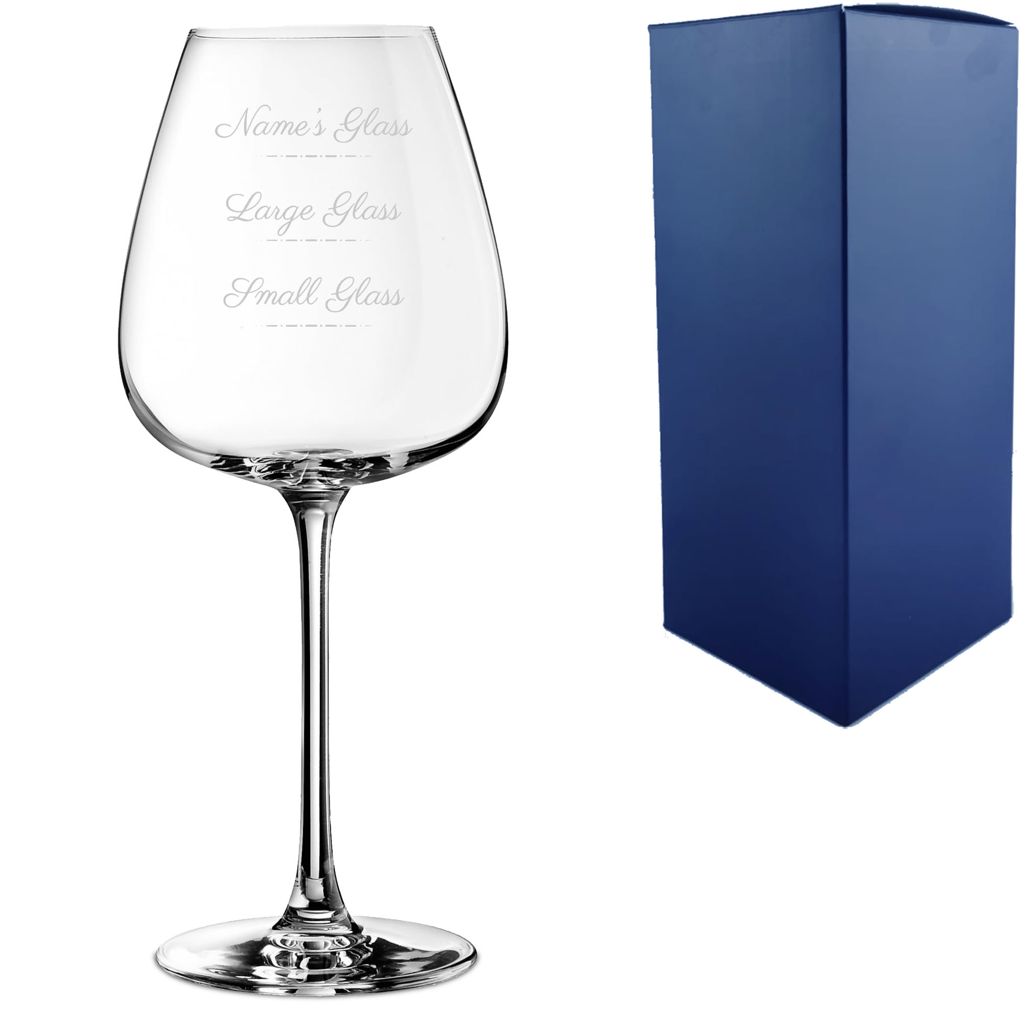 Personalised Engraved Wine Emotions Wine Glass with Name's Glass Script Measurements Design, Customise with Any Name - Image 2