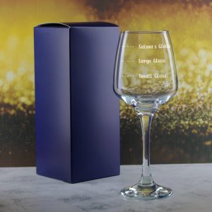 Personalised Engraved Tallo Wine Glass with Name's Glass Handwritten Measurements Design, Customise with Any Name