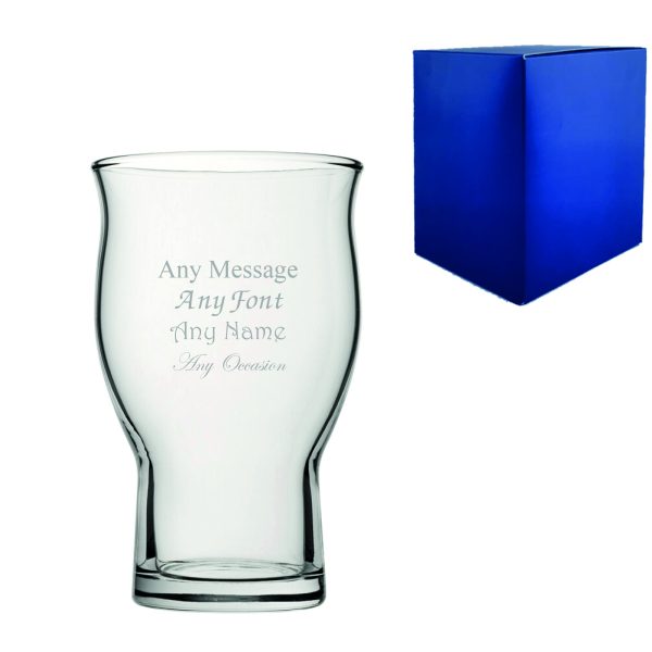 Engraved Pint Glass, Revival 20oz Beer Glass, Gift Boxed - Image 2