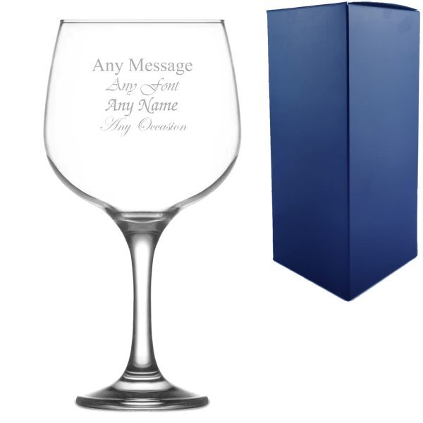 Engraved Combinato Gin Balloon Cocktail Glass, Personalise with Any Name or Message - Image 3