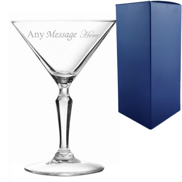 Engraved Monti Martini Cocktail Glass, Personalise with Any Name or Message - Image 3