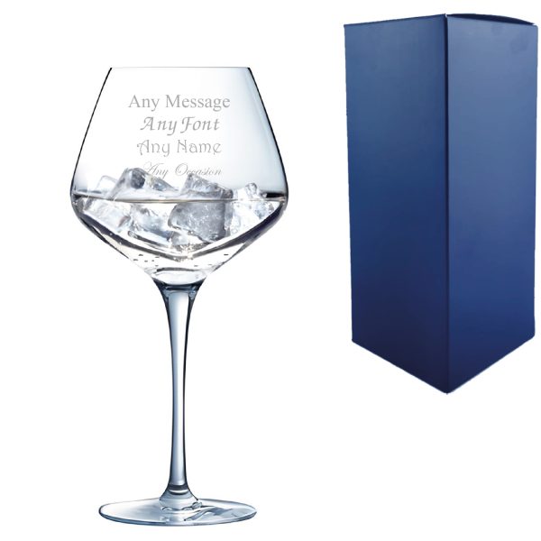 Engraved Crystal Gin Glass, Sublym 600ml Glass, Gift Boxed - Image 3