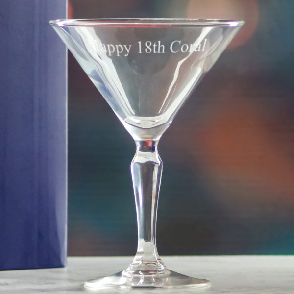 Engraved Monti Martini Cocktail Glass, Personalise with Any Name or Message - Image 4