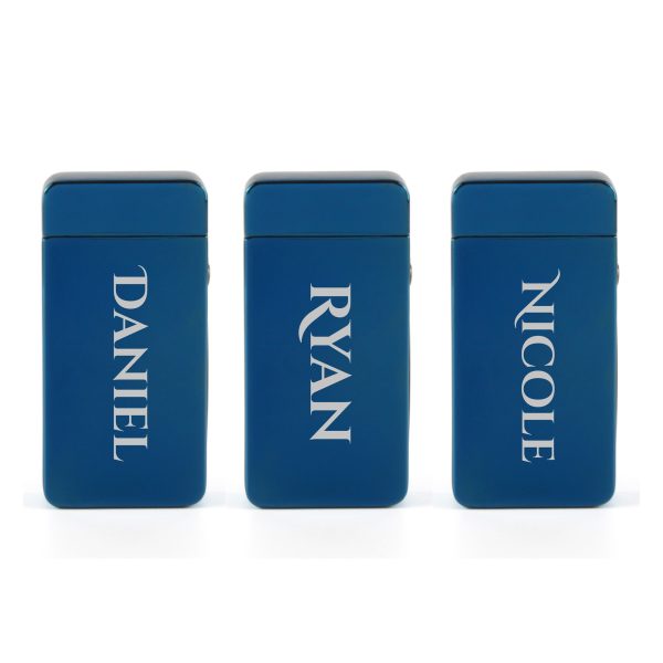 Engraved Electric Arc Lighter, Blue, Any Name, Gift Boxed - Image 4
