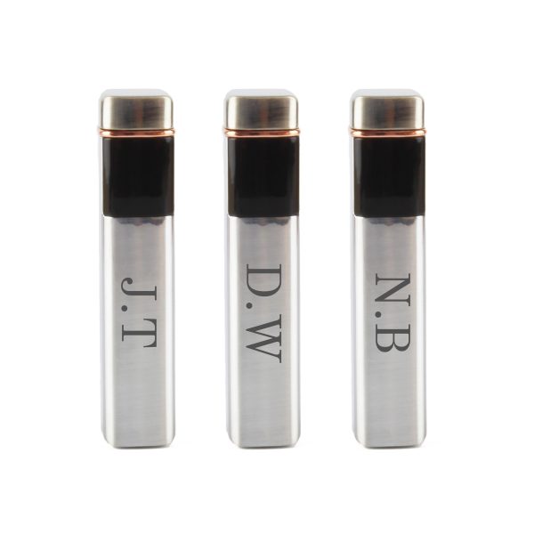 Engraved Slim Electric Lighter Silver Initials Gift Boxed - Image 4