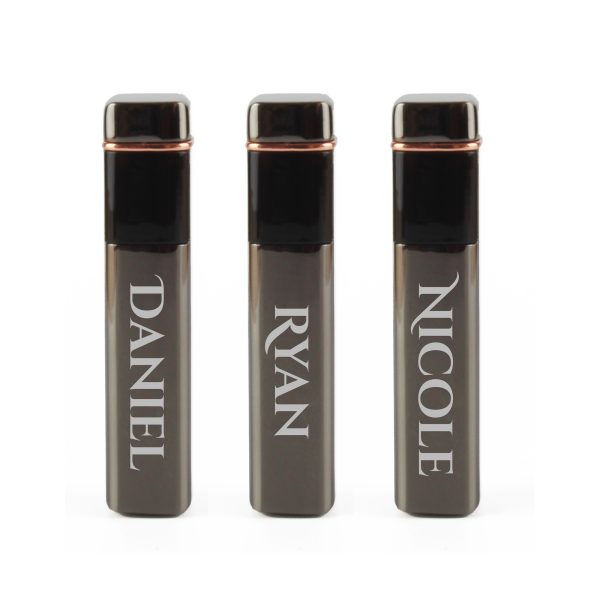 Engraved Slim Electric Lighter Black Any Name Gift Boxed - Image 4