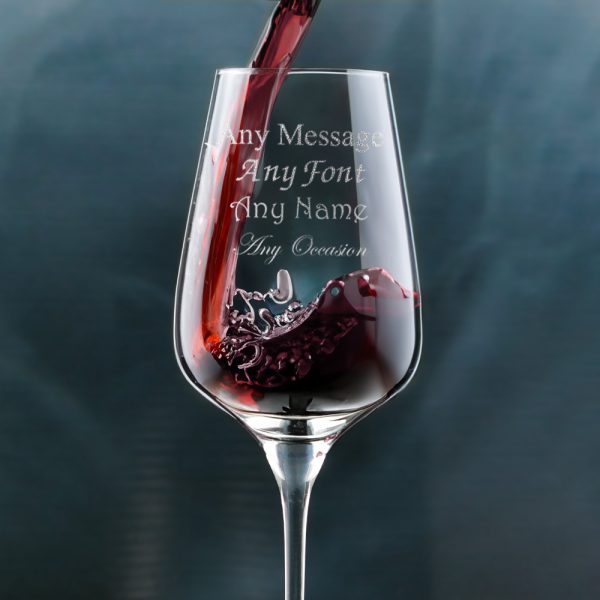 Engraved Crystal Wine Glass, Sublym Large 550ml Glass, Gift Boxed - Image 4