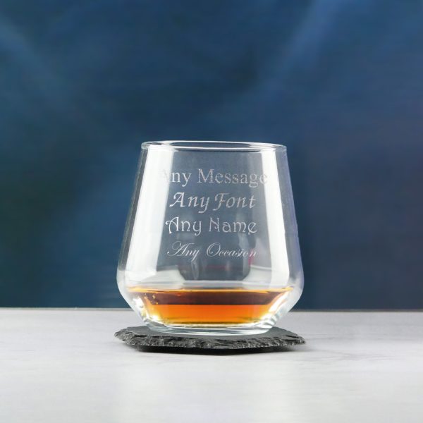 Engraved Whisky Glass, Allegra 340ml Tumbler, Gift Boxed - Image 4
