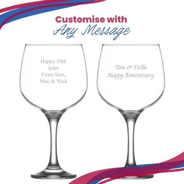 Engraved Combinato Gin Balloon Cocktail Glass, Personalise with Any Name or Message - Image 5