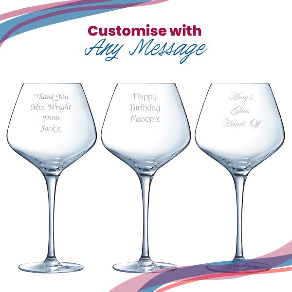 Engraved Crystal Gin Glass, Sublym 600ml Glass, Gift Boxed - Image 5