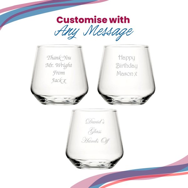 Engraved Whisky Glass, Allegra 340ml Tumbler, Gift Boxed - Image 5