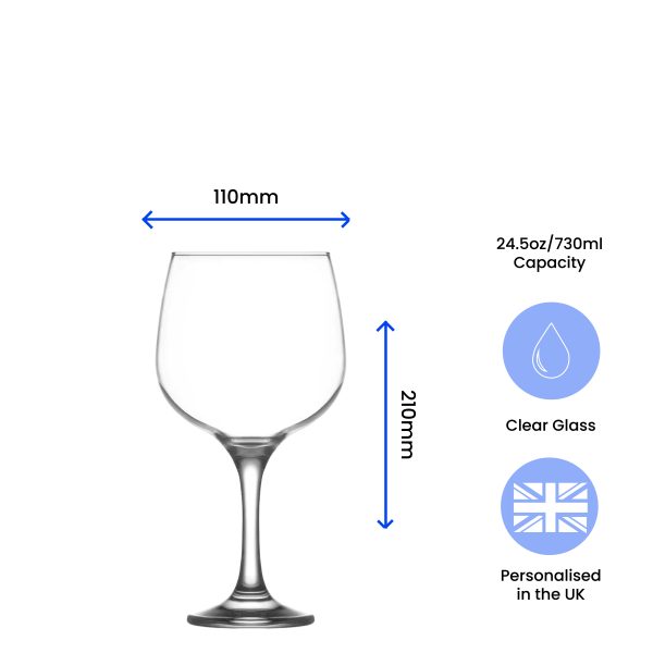 Engraved Combinato Gin Balloon Cocktail Glass, Personalise with Any Name or Message - Image 6