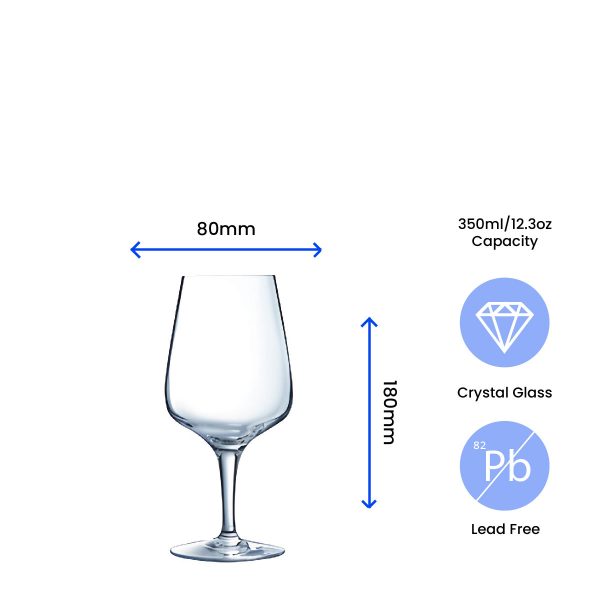 Engraved Crystal Wine Glass, Short Sublym 350ml Glass, Gift Boxed - Image 6
