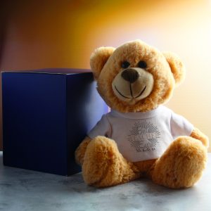 Cream Teddy Bear with Best Teacher Ever Design T-Shirt