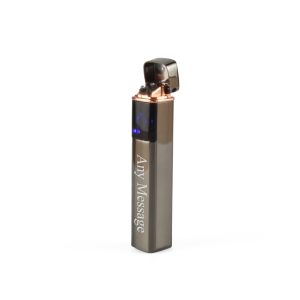 Engraved Slim Electric Lighter Black Any Message Gift Boxed