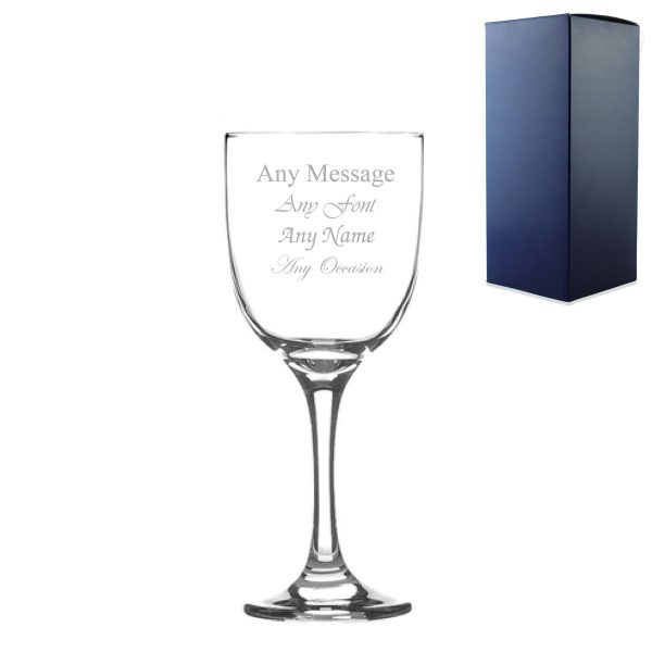 Engraved 365ml Campana Wine Glass with Gift Box - Image 2