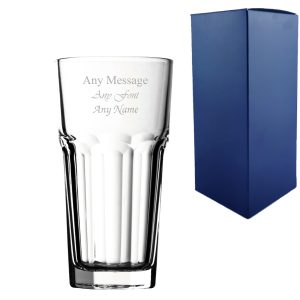 Engraved American Style Hiball 10oz/295ml, Casablanca Glass, Any Message