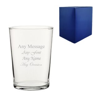 Engraved Tubo 18oz/532ml Glass, Any Message