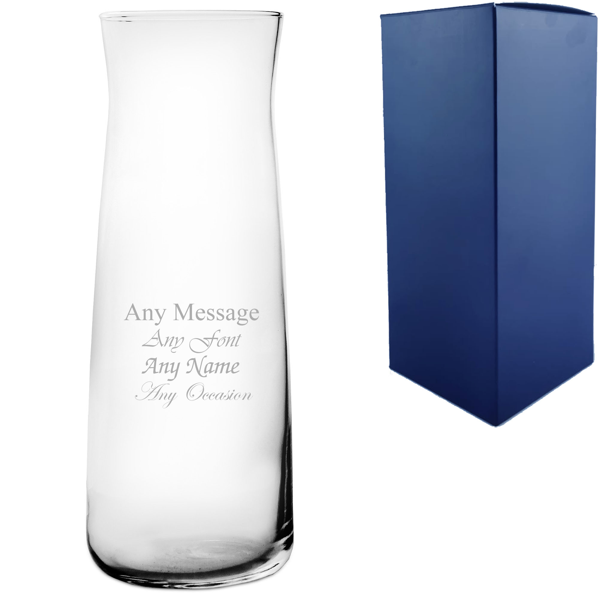 Personalised Engraved 25cm Vera Vase, Customise with Any Message - Image 2