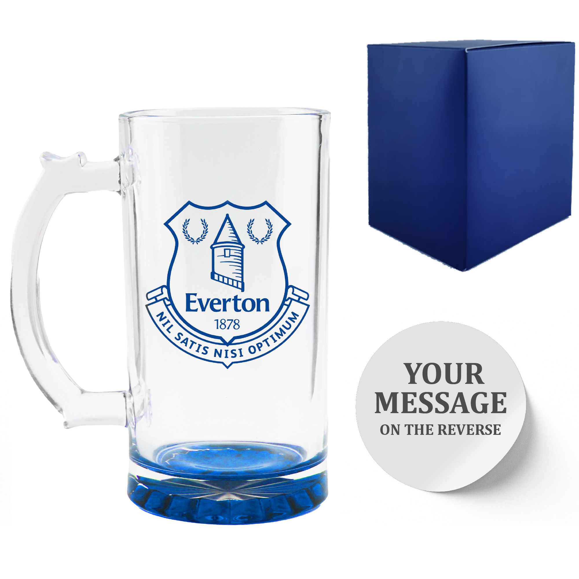 Engraved Official Everton 20oz Beer Mug, Gift Boxed - Image 3