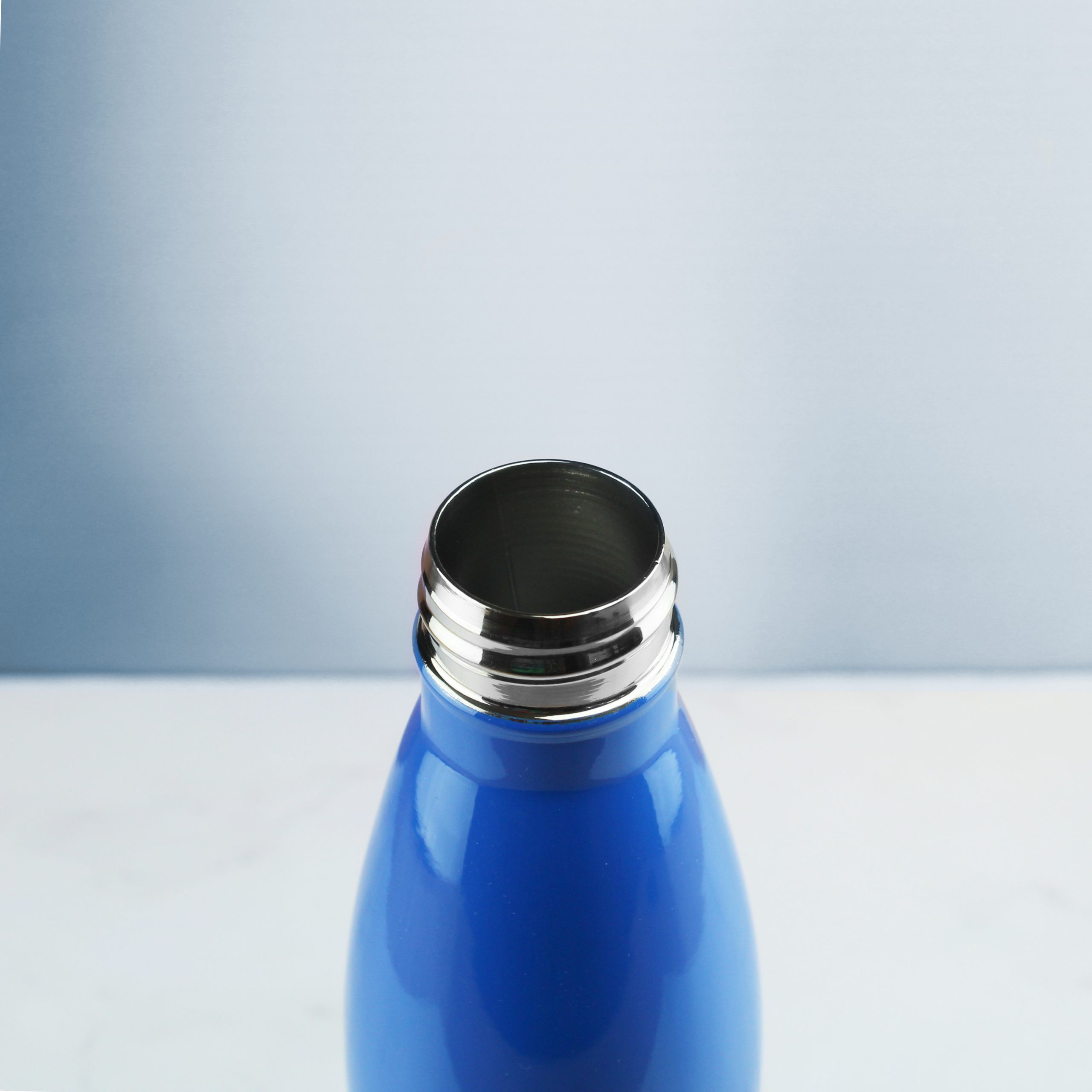 Printed Blue Thermal Bottle, Any Message, Stainless Steel 500ml/17oz - Image 4
