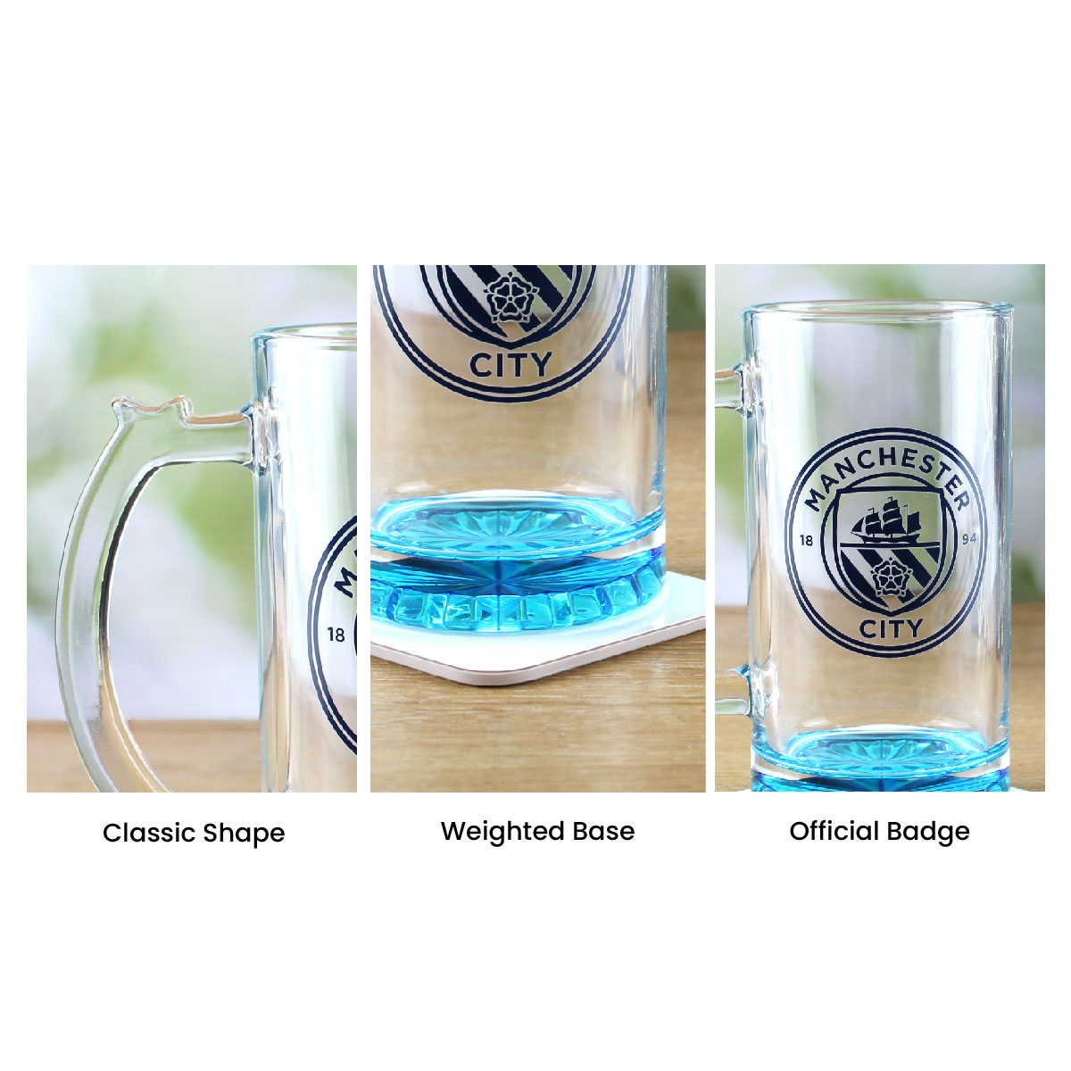 Engraved Official Manchester City 20oz Beer Mug, Gift Boxed - Image 7
